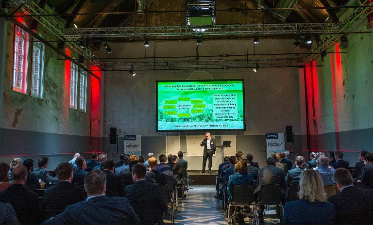Experts discussed the challenge of sustainable urban logistics solutions for ever denser cities