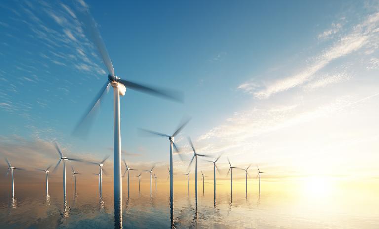 wind farm in north sea