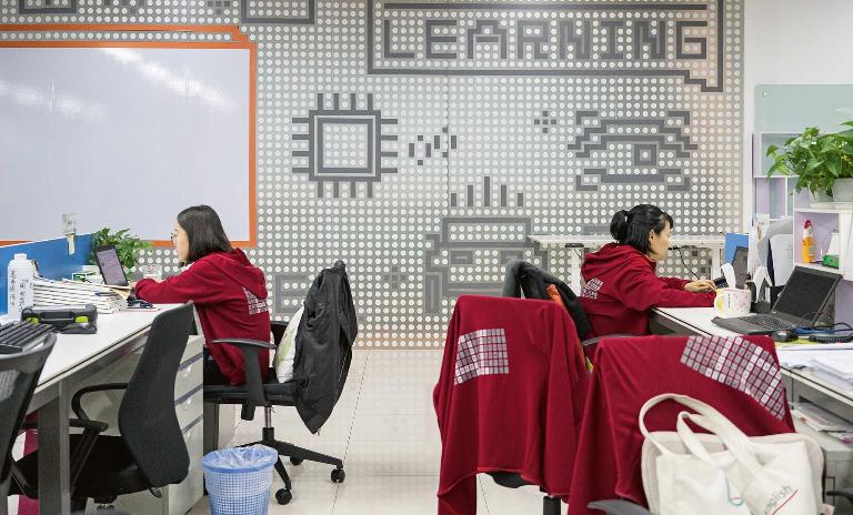 Working towards a goal: The start-up company Sinovation Ventures plans to grow its AI team from 30 full-time employees to 100 within the next year.