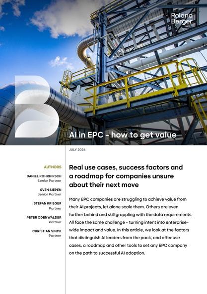 AI in EPC – how to generate value