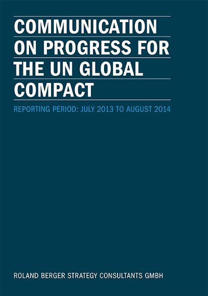 Communication on Progress for the UN Global Compact 2014